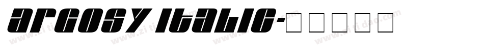 Argosy Italic字体转换